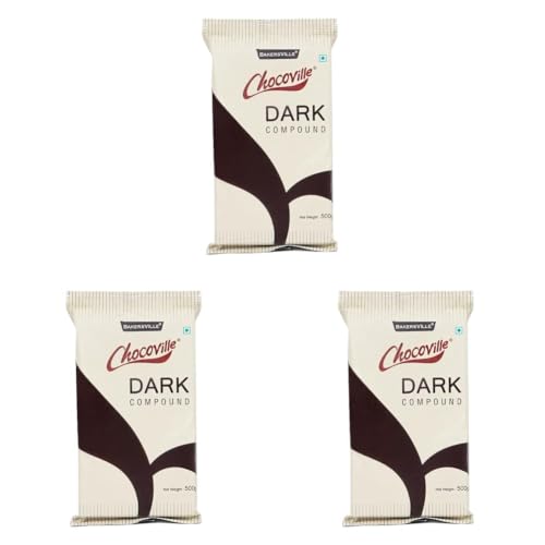 Image of Chocoville Dark Compound Slab 500g (Pack of 3)