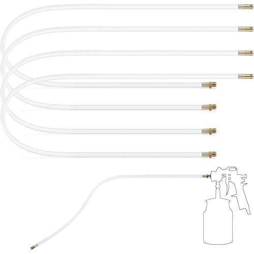 4 Pcs 20.87'' Spray Can Nozzle Extension Hose 8 mm Undercoating Spray Gun Flexible PVC Hose for Vehicles Cars Trucks