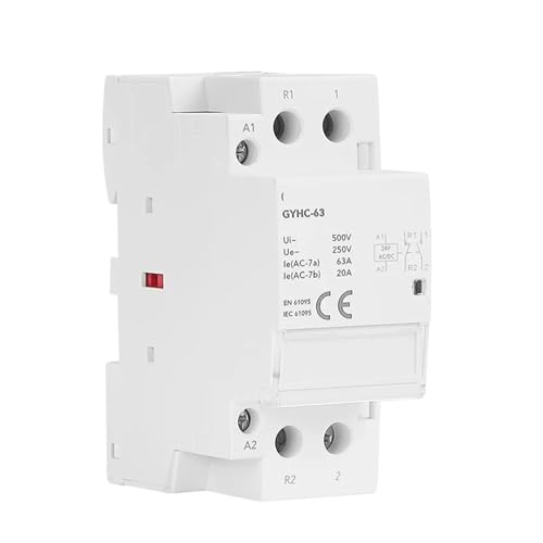 Contacteur 2P 220V 40A 63A automatique domestique avec bobine DC24V pour rail Din