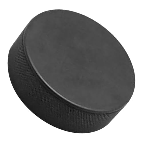 WHAMVOX Disco de Hockey Espuma Negro para Entrenamiento Infantil y Juvenil Resistente al Desgaste Portátil y Ligero para Práctica Interior y Exterior