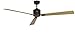 Ventilatore a soffitto a risparmio energetico Eco Neo II 152 cm in bronzo anticato a forma di ala in legno di acero marrone/in legno di faggio
