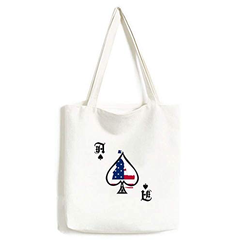 Sac à main Idaho motif carte Amérique étoiles et rayures cabas vintage tendance