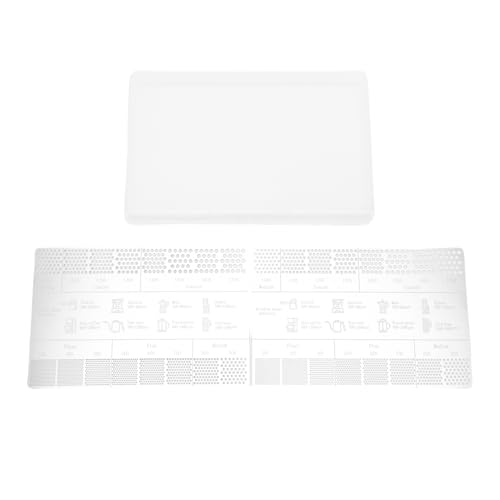 Kaffemalningsstorlek mätverktyg | 2 linjaler i rostfritt stål för 200-1700 mikron | Konsekvent malningsdiagram för kaffe/fransk press/häll över | Robust Barista-tillbehör