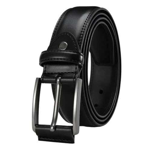 Men's belt with pin or automatic buckle business casual belt