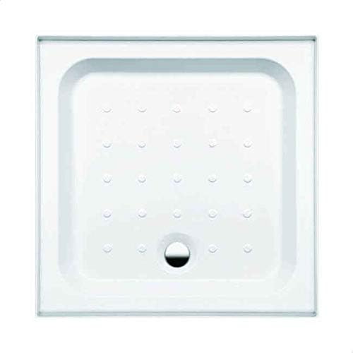 Coram Waterguard Acrylic Capped Adjustable Coratech Riser Square 760 x 760mm White Shower Tray 3 Upstand YD763WHI Chrome Waste