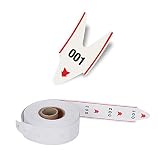 Take A Number Tickets Turn-O-Matic Ticket Rolls à 3 chiffres pour K-T Ticket Dispenser 2000 Tickets/Roll 2 Groups Number from 000-999 White