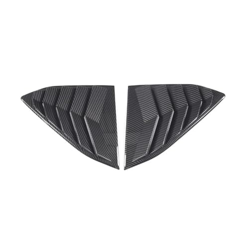 Persiennes de fenêtre latérale en ABS look carbone pour Chevrolet Corvette C8 2020-2023