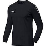 Gerippter kragen JAKO Herren Team (Langarm) Fußballtrikots, Schwarz, M EU