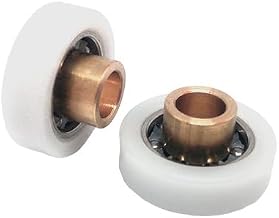 Replacement Shower Enclosure Bearings Kit 2 Pieces Mod 20 BW Smooth SAMO - Brass - Neutral White
