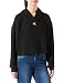 Produktbild Calvin Klein Jeans Damen Rib Hoodie Kapuzenpullover, Ck Black, M