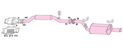 フジツボ マフラートヨタ セリカ / カリーナ AA63 750-23034