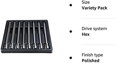 US PRO 8PC 3/8"Dr Long Hex Bits Socket Set 160mm B1495