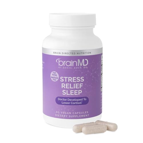 BRAINMD Stress Relief & Sleep Supplement - Natural Calming Formula