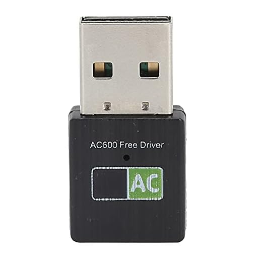 Dongle Wi-Fi USB AC600, adaptador WiFi de banda dupla 600 Mbps 2,4G/5G Receptor USB Ethernet Mini rede sem fio Adaptador USB WiFi para Windows PC Laptop Desktop