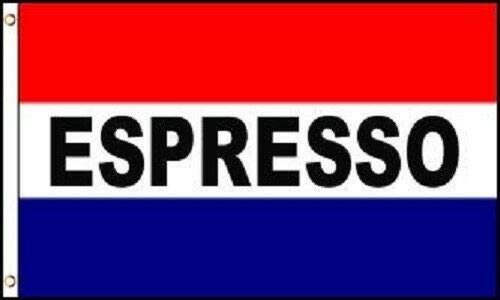 Trade Winds 3X5 Advertising Espresso Expresso Coffee Flag 3'X5' Banner Brass Grommets Premium Fade Resistant #TOP4