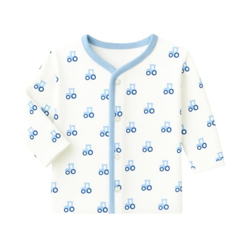 Image of EIO New Born Baby Clothes 0 | Soft Cotton Jablas for New Born | Front-Open Baby Tees for Boys & Girls Pack of 3 Newborn Clothing Set