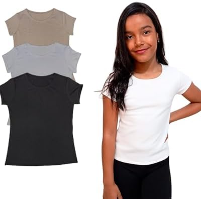 Kit blusas Baby look infantil Volta ás Aulas