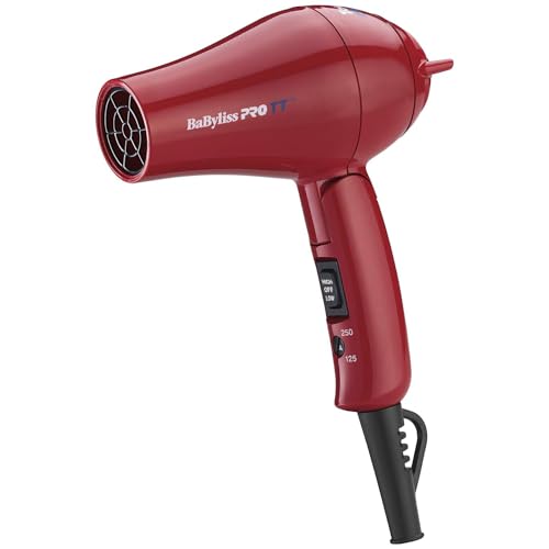 BaBylissPRO Tourmaline & Séchoir à cheveux Titanium Micro Travel avec poignée pliante
