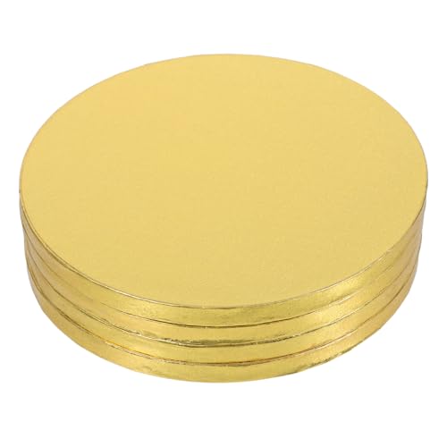 SOLUSTRE Gold Cake Plate Inches Cake Decorating Supplies Multi-function Thickened Drum for Display Transport