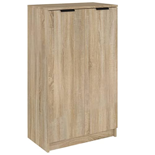 vidaXL Mueble Zapatero Armario Estantería Pasillo con Puertas Organizador Pared Adornos Jarrones...