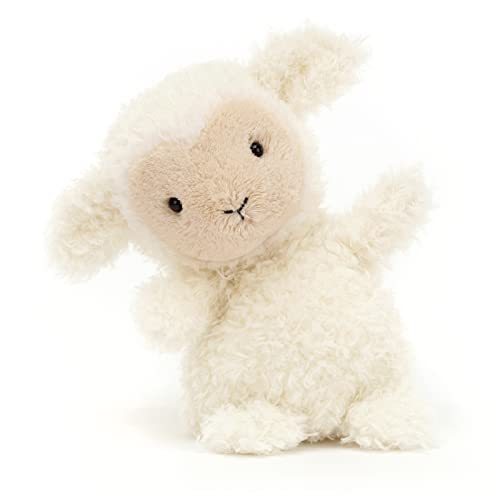 Image of Jellycat Little Lamb Stuffed Animal, 7 inches - Lamb and Sheep Plush Toy - Classic Children's Gift