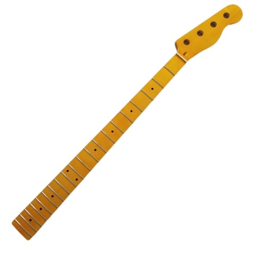 Manche guitare basse jaune 20 frettes 34 pouces en érable pour lutherie