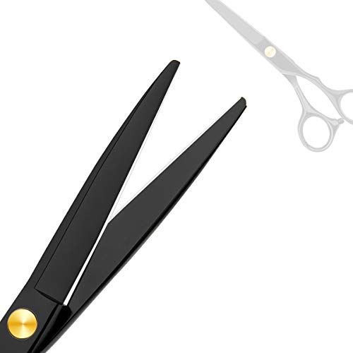 Hair Cutting Scissors Professional Home Haircutting Barber/Salon Thinning Shears Kit with Comb and Case for Men/Women (Black)