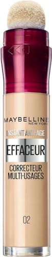 Maybelline New York - Anti-cernes/Correcteur Fluide - Instant Anti-Age L’Effaceur - 02 Beige Nu - 6,8 ml