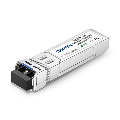Image of 10GBase-LR SFP+ Transceiver, 10G Singlemode SFP+ LC Module for Juniper EX-SFP-10GE-LR /QFX-SFP-10GE-LR, Mikrotik, Netgear(SMF,1310nm,10km,DDM)