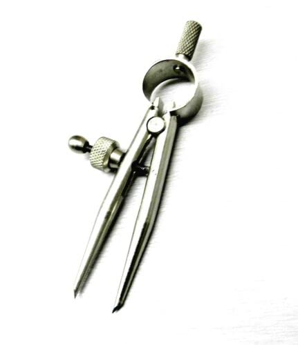 3-3/8" Mini Spring Divider Round Leg Compass Layout Compass Tool Jewelry Hobby Pegasus