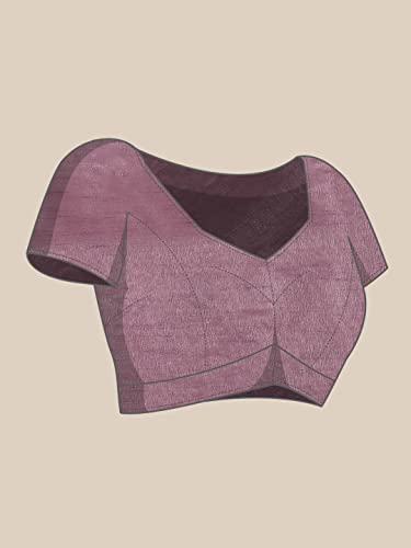 Womanista Women's Batik Printed Georgette Saree with Chikankari Lace (TI3198_Mauve) 7 Womanista Women's Batik Printed Georgette Saree with Chikankari Lace (TI3198_Mauve) - Image 7