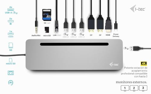 Hub USB-C i-Tec C31FLAT2PDPRO, perfecto para teletrabajo y oficinas 2