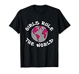 Girls Rule The World Power T-Shirt Feminist Support Tee T-Shirt