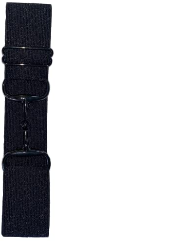 Preppy Pony Design 2" Elastic Horseback Riding Belts for Women and Girls, Bit-Style Buckle2