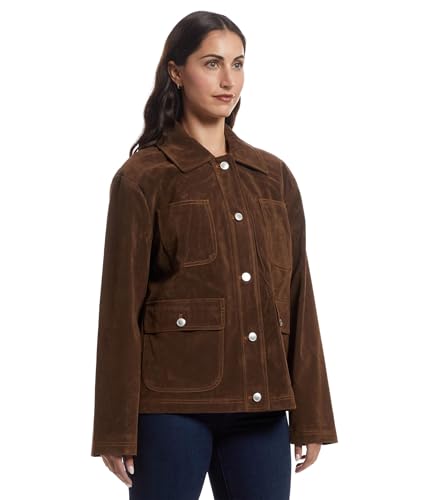 Avec Les Filles Women's Cropped Barn Jacket2