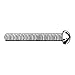 Fabory #2-56 Machine Screw, Round, Slotted, Brass, Plain, 3/4" Length, PK 100 U48210.008.0075-1 Each