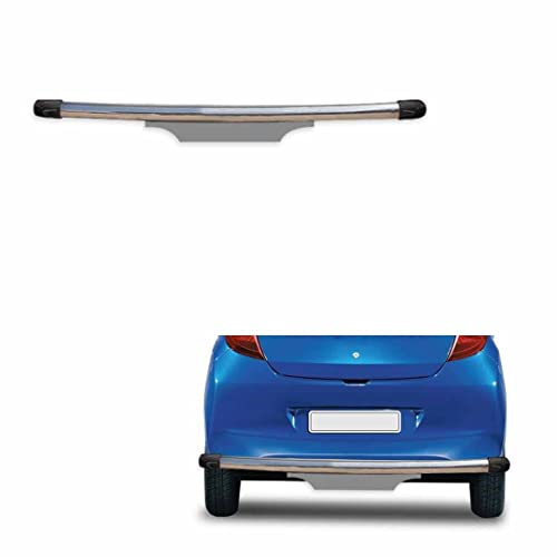 Image of Stainless Steel High Gloss Safety Rear Bumper Protector Sutaible for Hyundai Eon