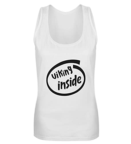Débardeur femme coton blanc Viking Inside XL coupe fluide et légère