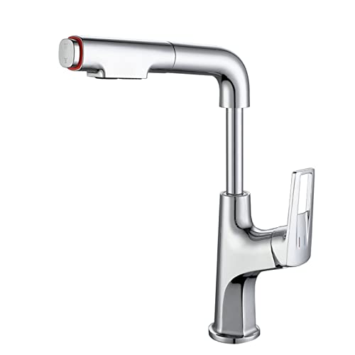 Mitigeur en laiton pour salle de bain avec flexible extractible
