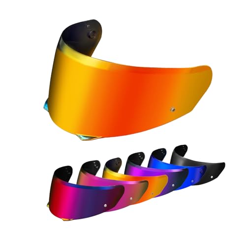 PSLER i90 Visor - HJ-33 Helmet Tinted Visor i90 Face Shield Motorcycle Helmet Visor for i90 HJ-33,Deep Gold Red