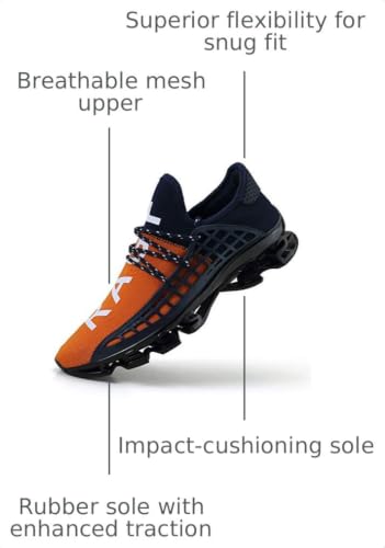 Image of XIANV Men Trail Running Shoes Breathable Sport Athletic Tennis Walking Shoes
