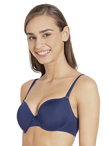 Image of Jockey UL60 Women's Under-Wired Padded Micro Touch Nylon Elastane Stretch Medium Coverage T-Shirt Bra with Detachable Straps