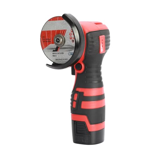 Funrautz Mini Angle Grinder Cordless 75Mm, Electric Angle Grinder With Battery For Cutting Polishing & Sharpening, 2 Angle Grinder Discs, Battery Grin