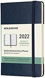 Moleskine Weekly Planner 2022, 12-Month Weekly Diary, Weekly Planner and Notebook, Soft Cover, XL Size 19 x 25 cm, Colour Black, 144 Pages