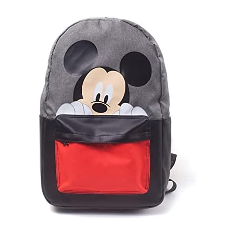 Bioworld EU Disney Mickey Mouse & Friend's All-Over Pattern Print Backpack Casual Daypack, 28 cm, 20 L, Multicoloured Cover
