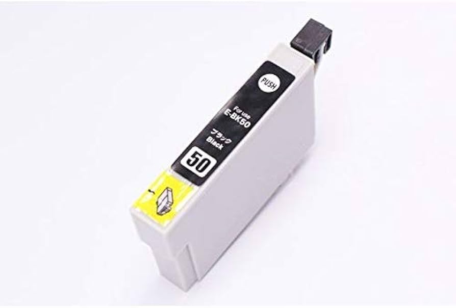 Amazon.co.jp: 【 ICチップ付 黒インク5本セット 】 Epson ICBK50 汎用 