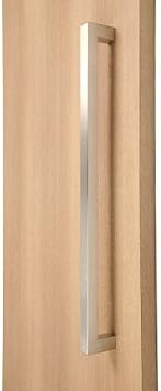 Modern & Contemporary/Commercial/Residential / 304mm / 12 inches / 1" x 1" Full Square Shape Handle/Push-Pull Stainless-Steel Door Handle - Brushed Satin Finish