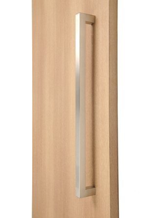 Strongar Modern & Contemporary/Commercial/Residential / 304Mm / 12 Inches / 1" X 1" Full Square Shape Handle/Push-Pull Stainless-Steel Door Handle - Brushed Satin Finish #TOP9