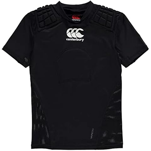 Canterbury Unisex Jugend CCC-Schutz Rugby-Schutzweste, Schwarz/Weiß/Silber, LB Cover