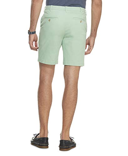 Izod Men's Saltwater Flat Front Chino Short, Meadow, 42 #TOP2